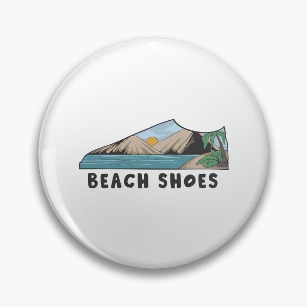 Artikelvorschau, Vintage Stranddesignillustration mit Schuhform für T-Shirt und Aufkleber entworfen und verkauft von TOKO ORENN.