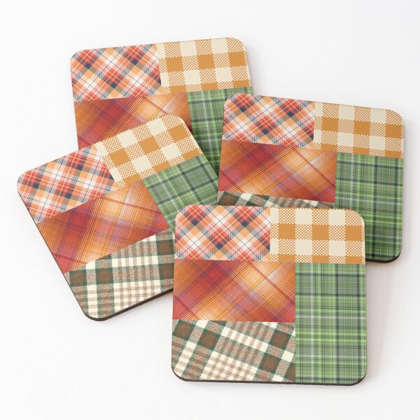 Item preview, Fall Plaid Pumpkin Patchwork  designed and sold by for-dreams-sake.
