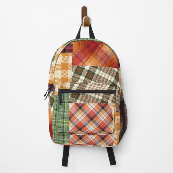 Item preview, Fall Plaid Pumpkin Patchwork designed and sold by for-dreams-sake.