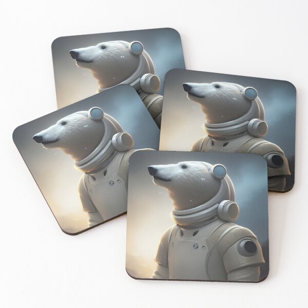 Item preview, Polar Bear Astronaut designed and sold by Adjoga.