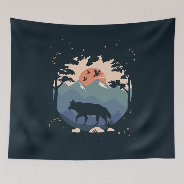 Item preview, Blue Wolf Illustration | stevokneelo | Wolf designed and sold by Badowolf.