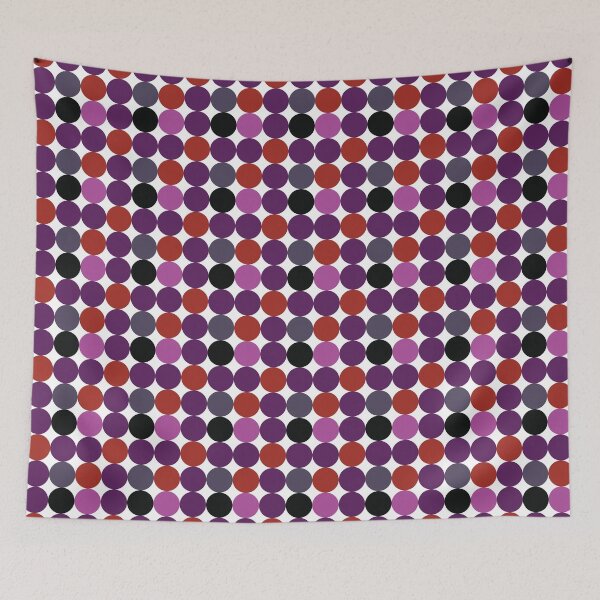 Item preview, Bubbly, Retro Geometric Pattern-Rubies and Amethyst designed and sold by BossyCatHome.