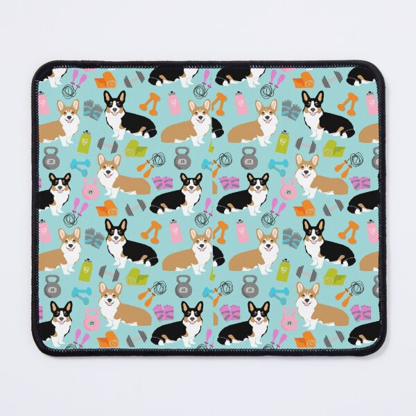 Item preview, Corgi welsh corgi workout exercise dog dogs dog breed dog pattern pet friendly  designed and sold by nunezane.