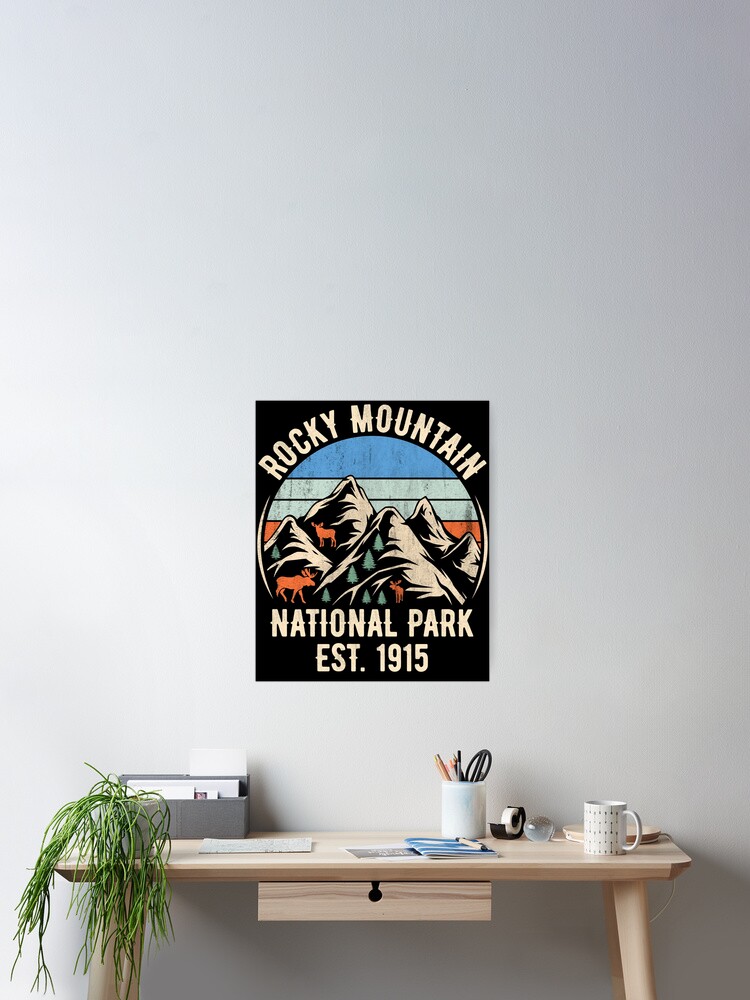 Vintage Rocky Mountains National Park Retro T-Shirt Colorado Vintage Rocky Mountains National Park Retro T-Shirt Colorado