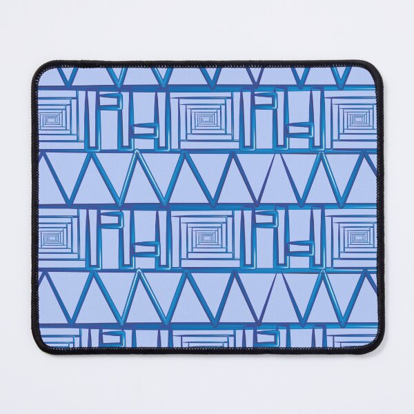 Item preview, blue colour square with tringle unique pattern design  designed and sold by sankacreation.