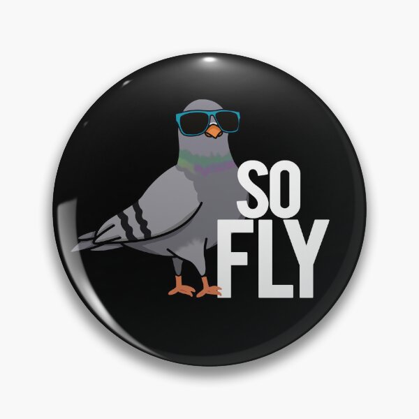 Item preview, So Fly Funny Pigeon Puns (Dark BG) designed and sold by punnybone.