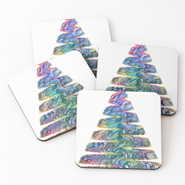 Item preview, Christmas Rainbow Ribbon Ally Tree designed and sold by ittybittyowl.