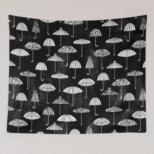 Item preview, Black and White April Showers designed and sold by Carolina Diaz.