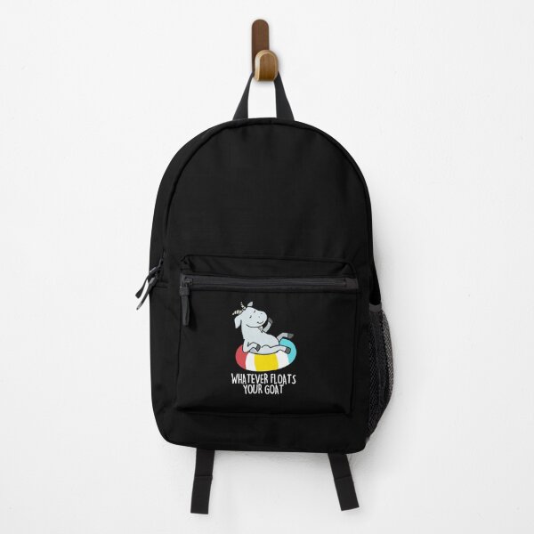 Item preview, Whatever Floats Your Goat Funny Animal Puns (Dark BG) designed and sold by punnybone.