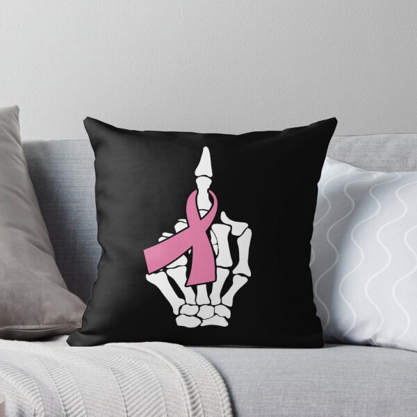 Item preview, Fuck Breast Cancer, Skeleton Bond Hand, Cancer Awareness and support designed and sold by Too Sweet.