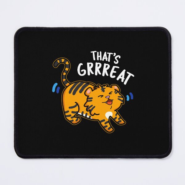 Item preview, That's Grreat Funny Tiger Puns (Dark BG) designed and sold by punnybone.