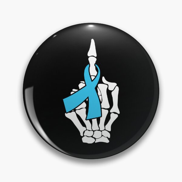 Item preview, Fuck Prostate Cancer, Skeleton Bond Hand, Cancer Awareness and support designed and sold by Too Sweet.