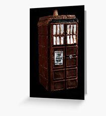Time And Relative Dimensions In Chocolate Greeting Card