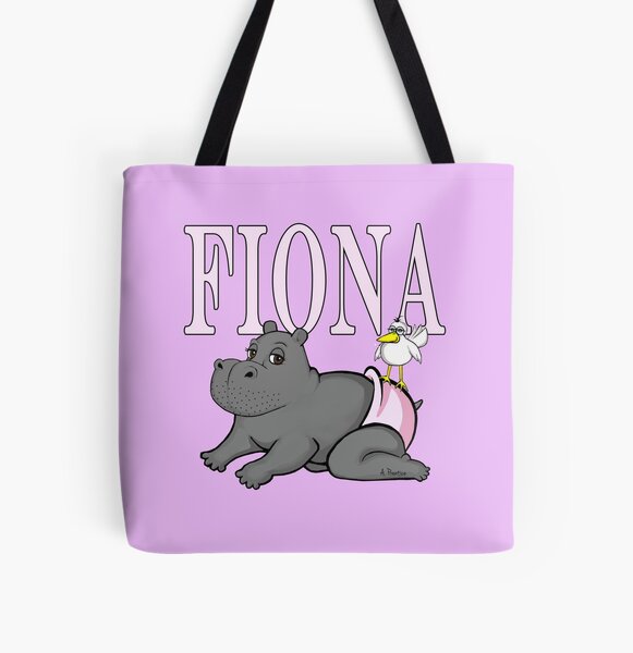 Aperçu de l'œuvre Fiona l'hippopotame bébé dans les couches créée et vendue par Hippogal.