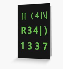 I can read 1337 Greeting Card