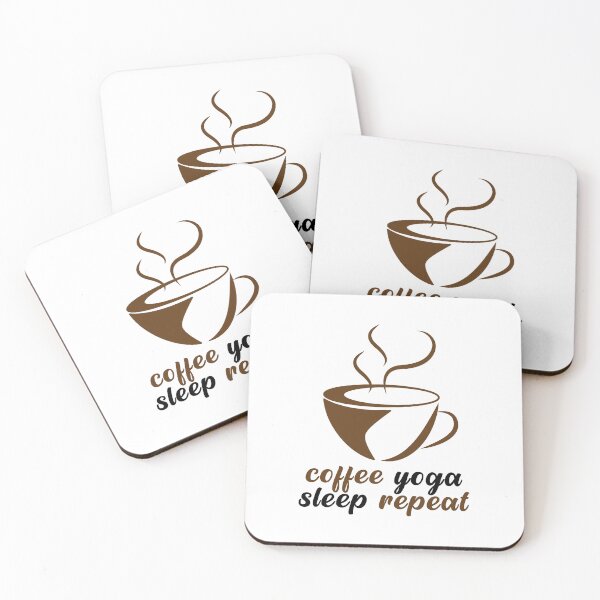 Item preview, Coffee Yoga Sleep Repeat designed and sold by nextneveldesign.