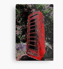 Red Phone Box Metal Print