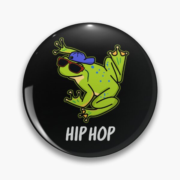 Item preview, Hip Hop Funny Frog Puns (Dark BG) designed and sold by punnybone.