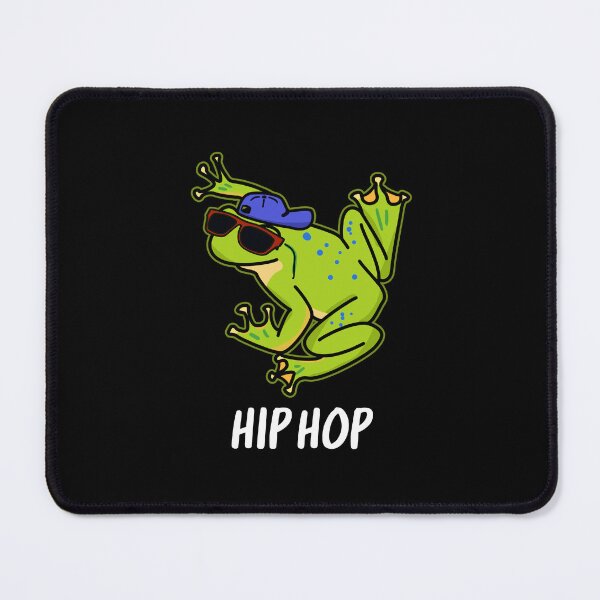 Item preview, Hip Hop Funny Frog Puns (Dark BG) designed and sold by punnybone.