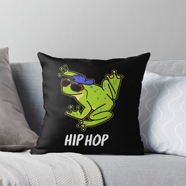 Item preview, Hip Hop Funny Frog Puns (Dark BG) designed and sold by punnybone.