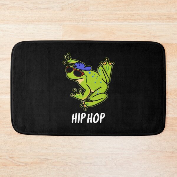 Item preview, Hip Hop Funny Frog Puns (Dark BG) designed and sold by punnybone.