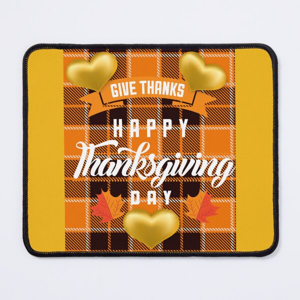 Item preview, Give Thanks and Happy Thanksgiving Day!! (Gold Hearts) designed and sold by SunMoonBeyond.