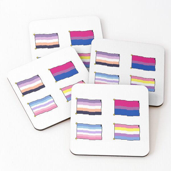 Item preview, Pixel Bi pride flags designed and sold by Tea vee.