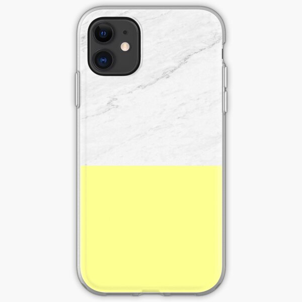 Marble And Yellow iPhone Soft Case