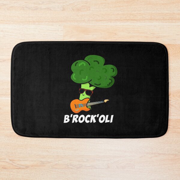 Item preview, B-Rock-Oli Funny Rocker Broccoli Puns (Dark BG) designed and sold by punnybone.