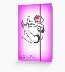 "Life in Pink 1" Greeting Card