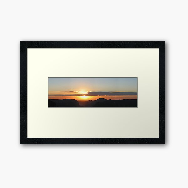 Sunrise at Govett's Leap Framed Art Print