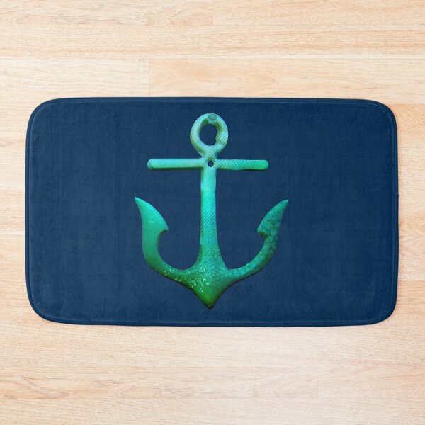 Item preview, Mermaid Nautical Green Anchor designed and sold by ChristinasMess.