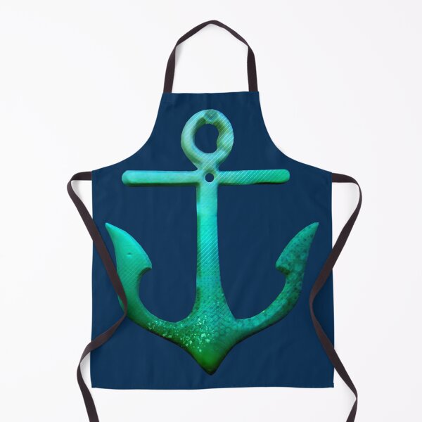 Item preview, Mermaid Nautical Green Anchor designed and sold by ChristinasMess.