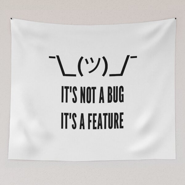 Item preview, It's Not a Bug It's a Feature - Developer Design Black designed and sold by geeksta.