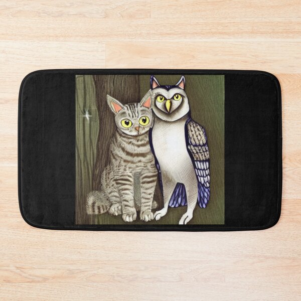 Item preview, Cat and Owl Friends designed and sold by CoolDesign2000.