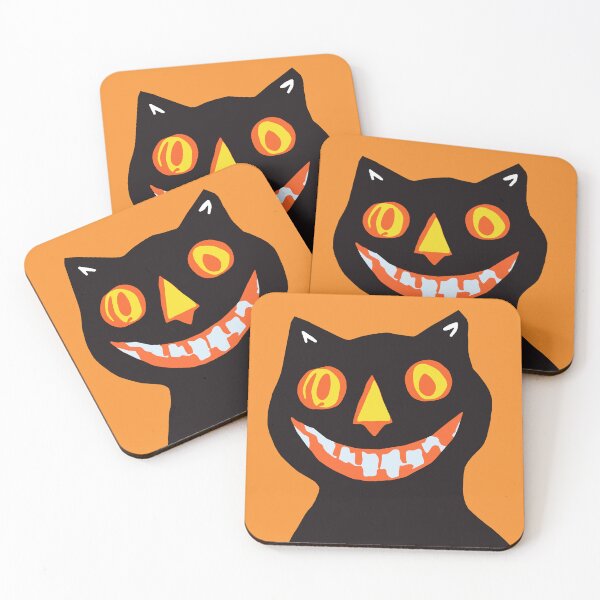 Item preview, Black Halloween Smiley Cat designed and sold by Trace1234.