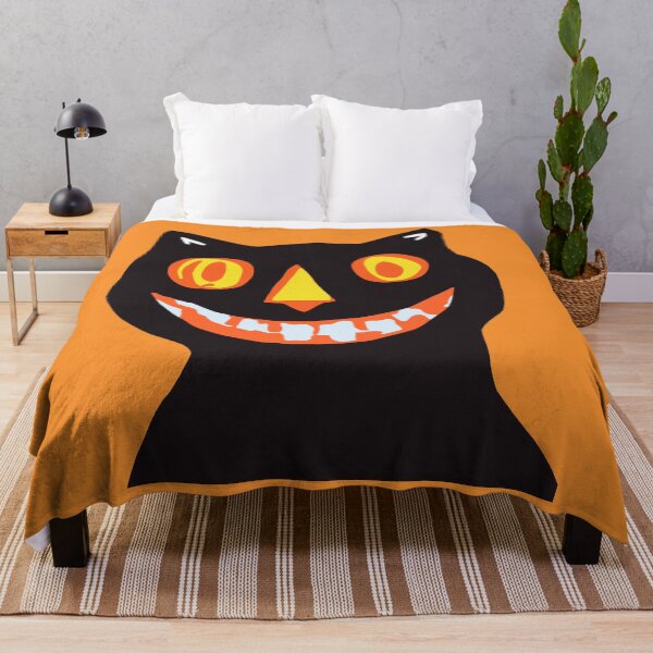 Item preview, Black Halloween Smiley Cat designed and sold by Trace1234.