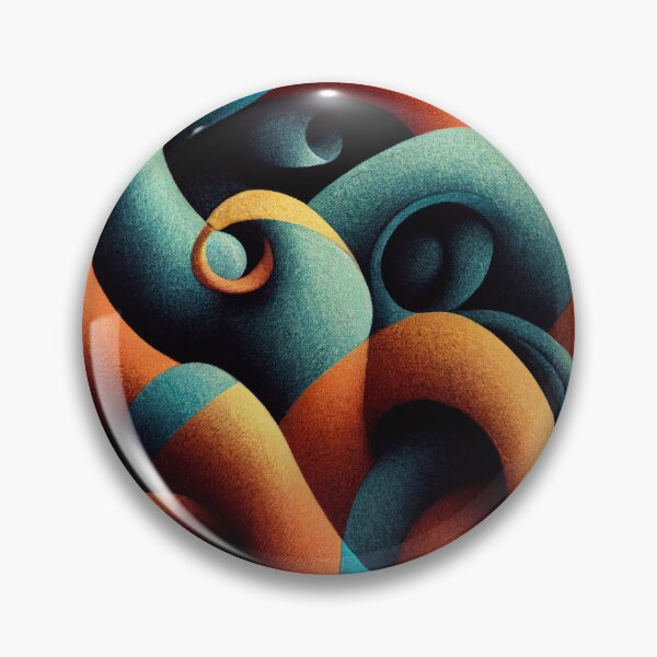 Item preview, Blue and Orange Squiggly Pattern designed and sold by DirtyBirdLad.