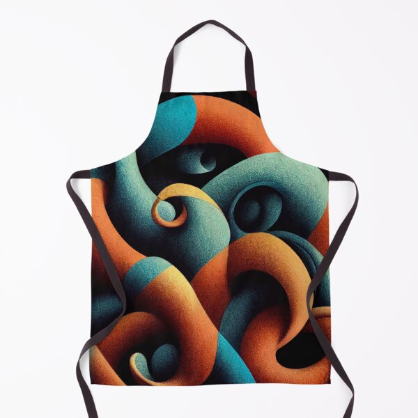 Item preview, Blue and Orange Squiggly Pattern designed and sold by DirtyBirdLad.