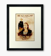Wynonna Earp - Western Style Cast Poster #8 (Nicole Haught Special) Framed Print