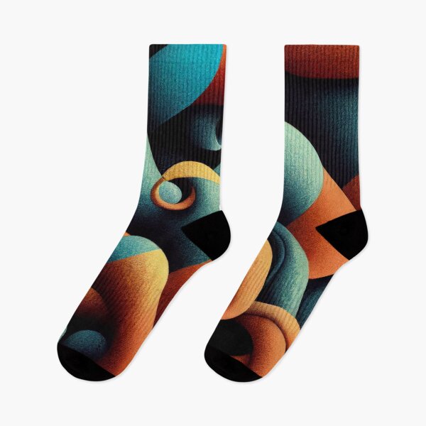 Item preview, Blue and Orange Squiggly Pattern designed and sold by DirtyBirdLad.