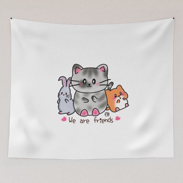 Item preview, Hamster Lover | Cat Lover | Rabbit Lover - We are friends designed and sold by FennyWijayaMomo.