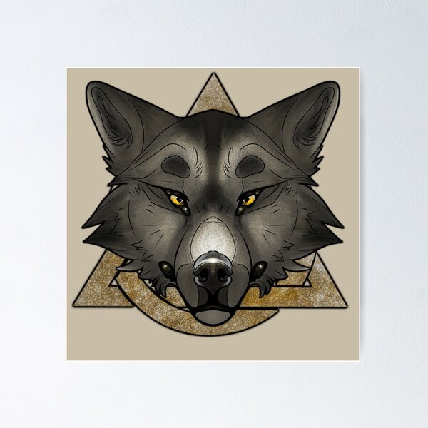 Wolf Therian Poster for Sale by TrueCrimeStuff