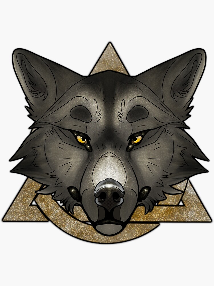 Black Wolf Therian Pride | Sticker