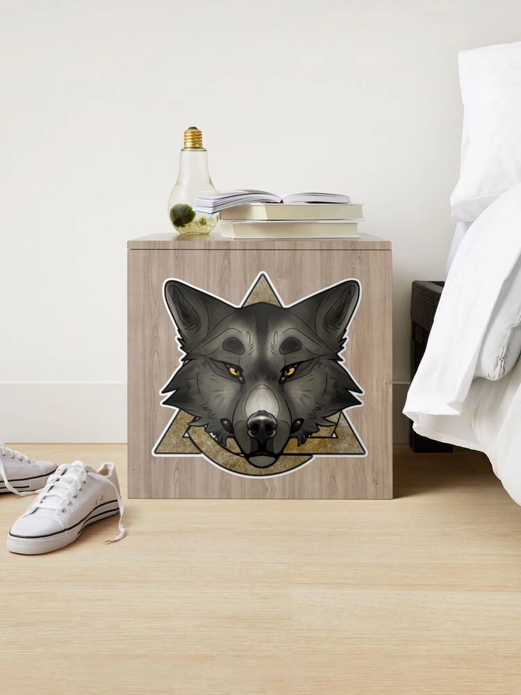 Black Wolf Therian Pride Sticker for Sale by Elle Abell