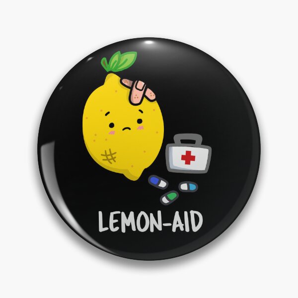 Item preview, Lemon-aid Funny First Aid Lemon Puns (Dark BG) designed and sold by punnybone.