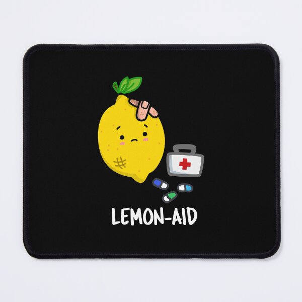 Item preview, Lemon-aid Funny First Aid Lemon Puns (Dark BG) designed and sold by punnybone.