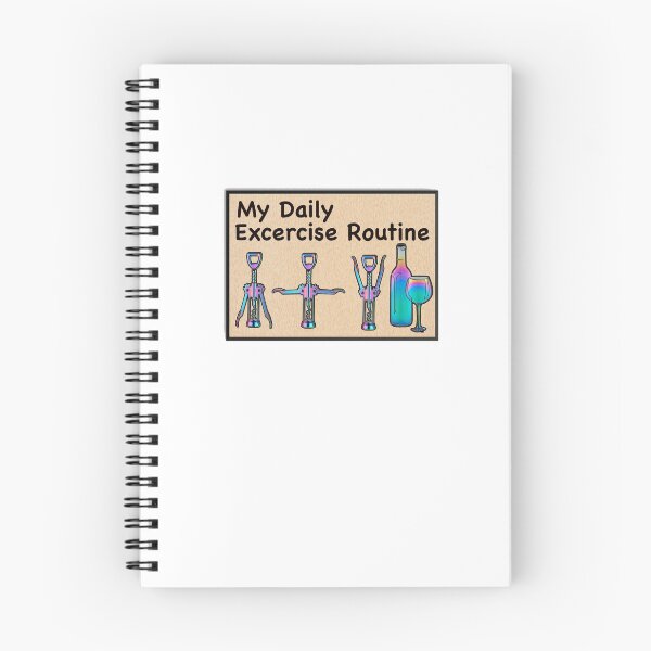 Item preview, MY DAILY EXERCISE ROUTINE designed and sold by cgullart.