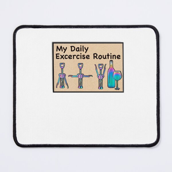 Item preview, MY DAILY EXERCISE ROUTINE designed and sold by cgullart.