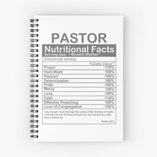Item preview, Pastor Nutritional Facts Funny Pastor Appreciation Cool Preacher designed and sold by Abaddon-art.